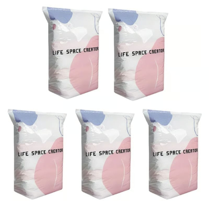 Thickened Stereoscopic No-Pump Vacuum Compression Bag