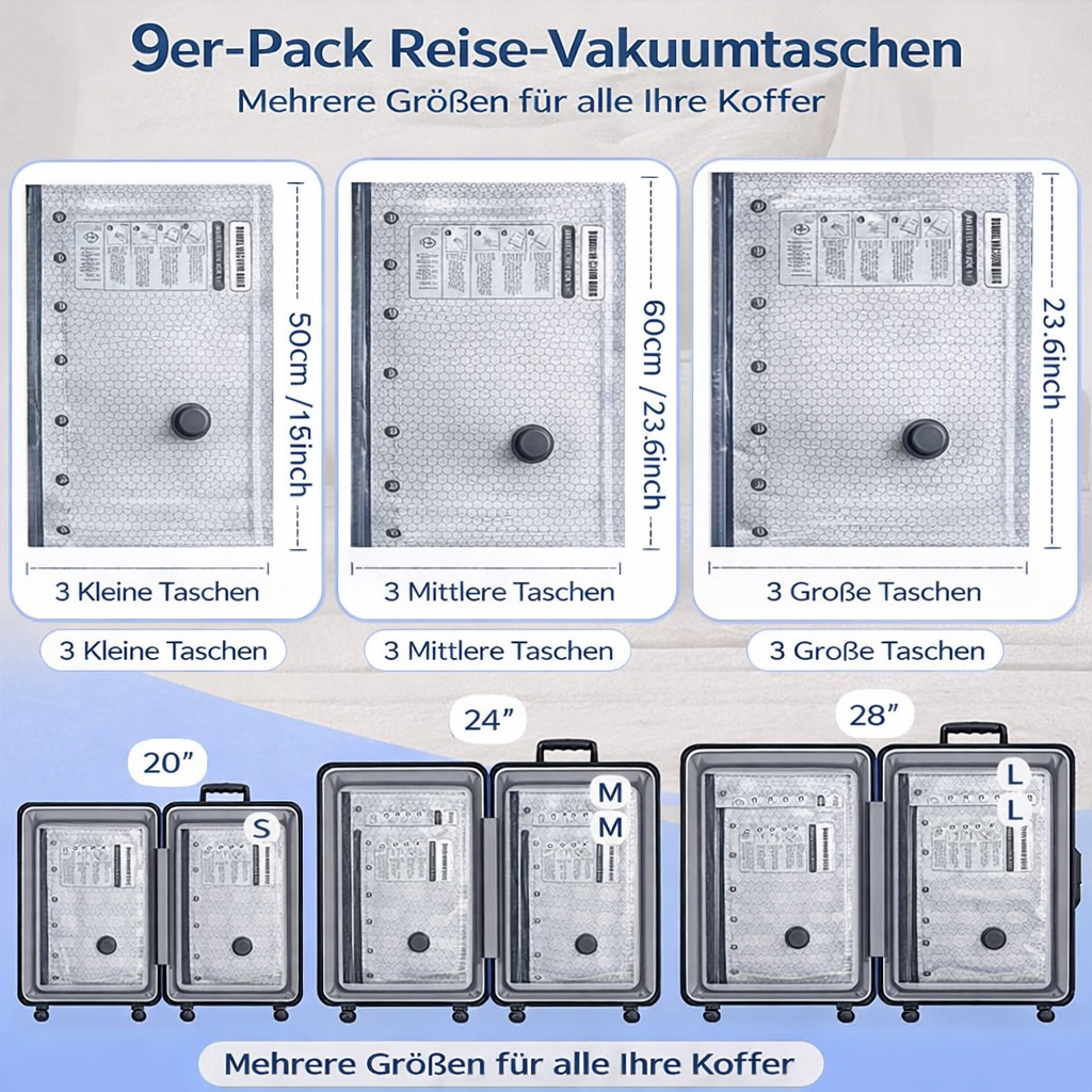 🔥 LAST DAY 49% OFF-Cordless Travel Vacuum Storage Compression Bag Set