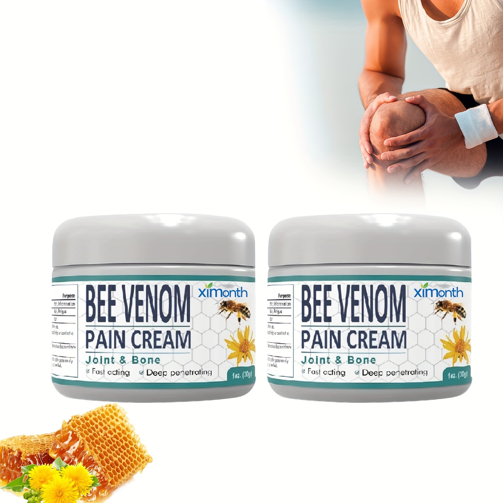 Cremă de îngrijire a articulațiilor cu venin de albine pentru mâini, picioare, ischiogambieri, genunchi, talie articulații Cremă de îngrijire pentru masaj corporal