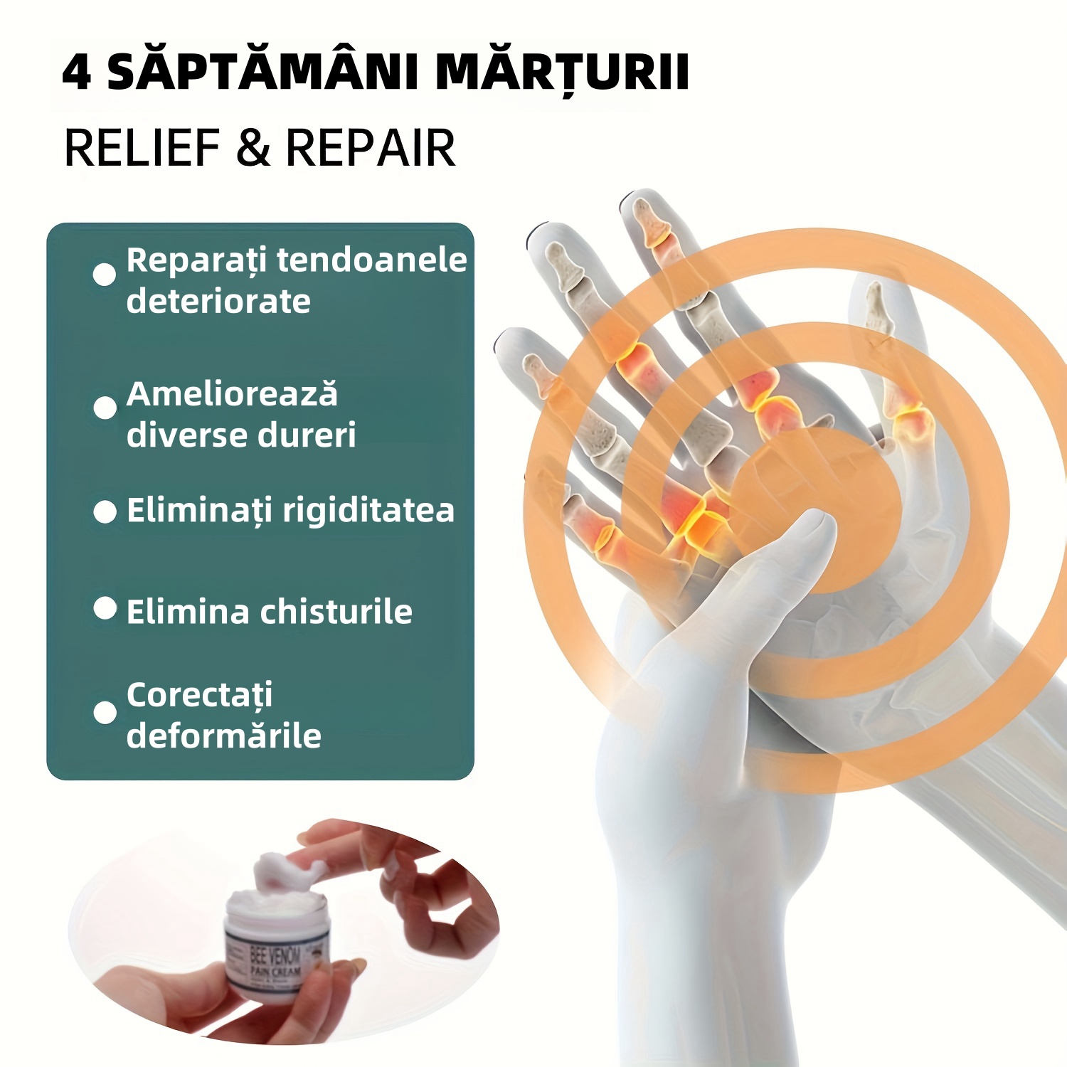 Cremă de îngrijire a articulațiilor cu venin de albine pentru mâini, picioare, ischiogambieri, genunchi, talie articulații Cremă de îngrijire pentru masaj corporal