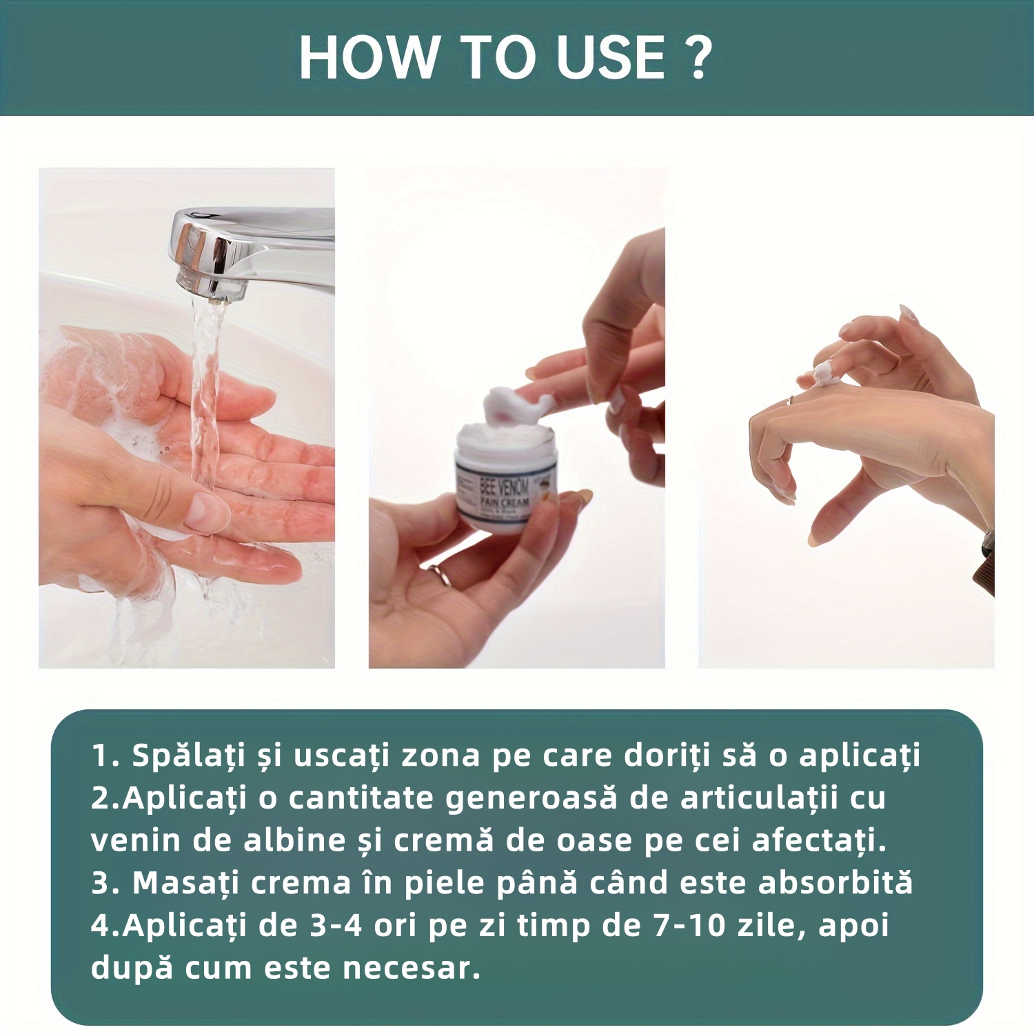 Cremă de îngrijire a articulațiilor cu venin de albine pentru mâini, picioare, ischiogambieri, genunchi, talie articulații Cremă de îngrijire pentru masaj corporal