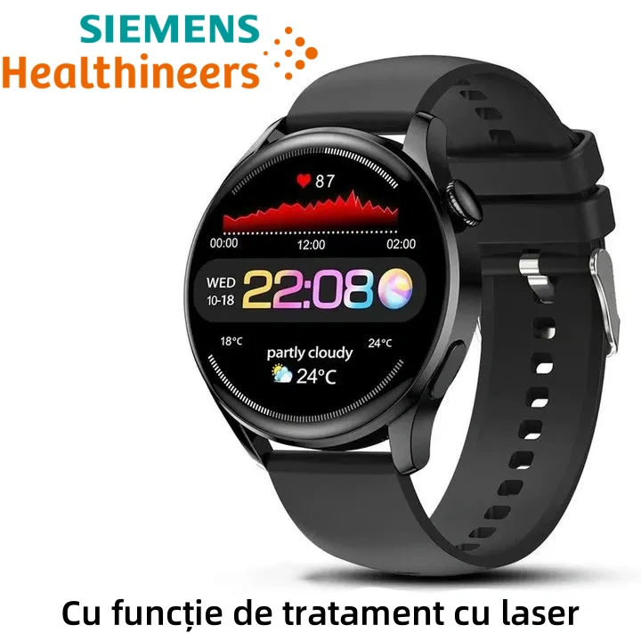 Ceasul Siemens pentru terapie cu laser poate monitoriza ritmul cardiac/tensiunea arterială/glicemia