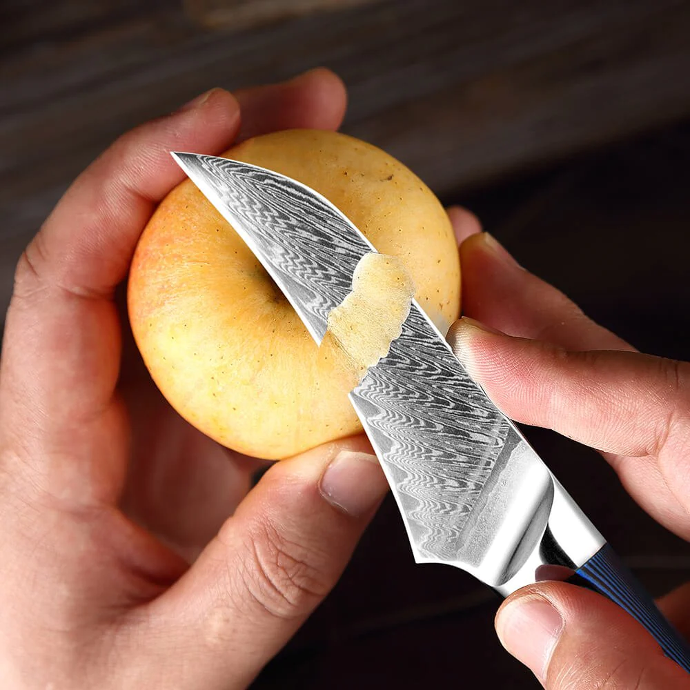 Set de 5 cuțite din oțel Damasc japonez