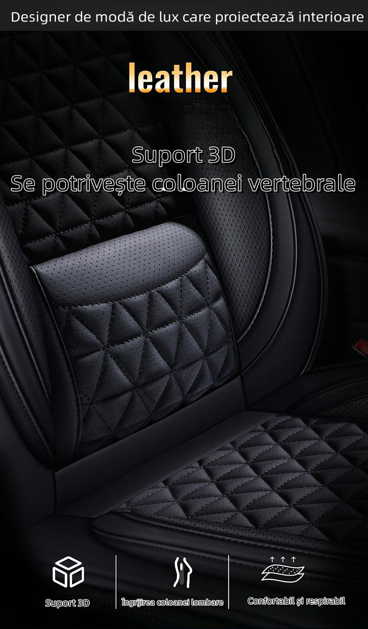 Zeta Custom se potrivește tuturor scaunelor auto Huse pentru scaune din piele Nappa