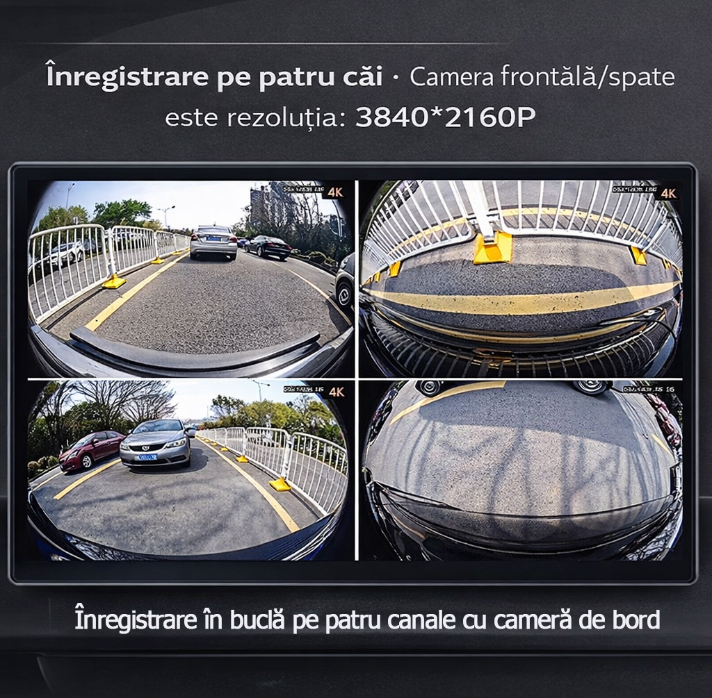 Garmin Sistem de imagine panoramică la 360° pentru cameră de mers înapoi auto, unitate multifuncțională cu cameră panoramică de înaltă definiție, vedere nocturnă 4K, imagine completă la 360° pentru mașină, 1440P