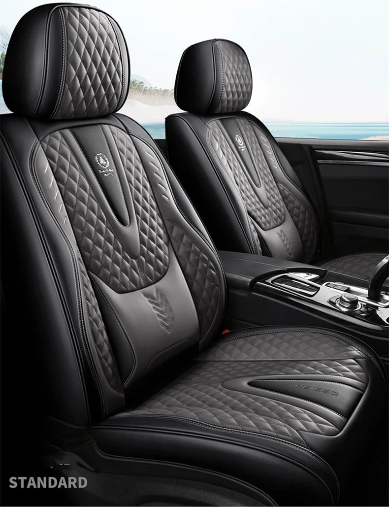 🚗Universal Car Seat Covers pentru 95% Sedan SUV Durabil din piele artificială perna scaunului include față și spate Cover Multi Culori