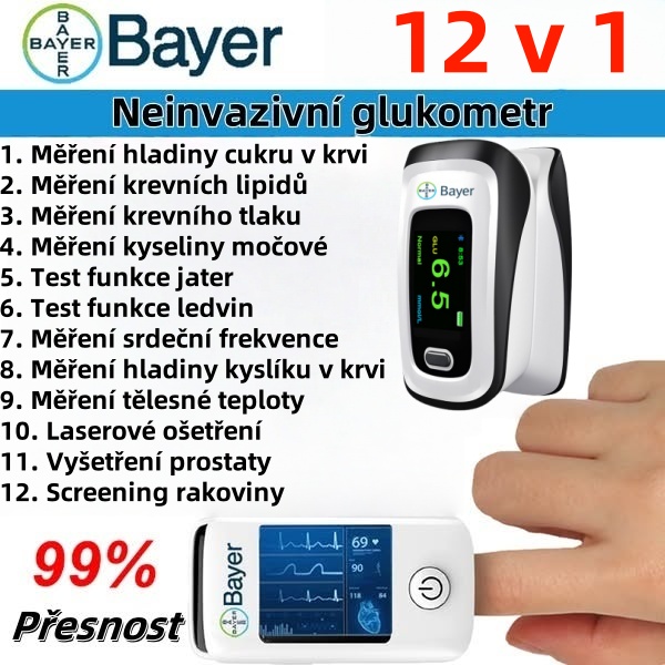 💖 Bayer – revoluční bezbolestný a neinvazivní glukometr pro přesné a pohodlné měření cukru kdykoli a kdekoli