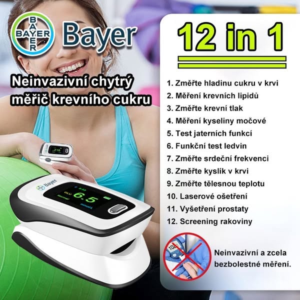 💖 Bayer – revoluční bezbolestný a neinvazivní glukometr pro přesné a pohodlné měření cukru kdykoli a kdekoli