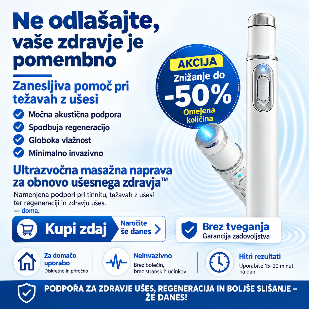 ⚡ Pokročilá rázová vlnová terapie podporuje mužské sexuální zdraví 💪 a pomáhá zmírnit bolesti svalů, kloubů a šlach 🦵