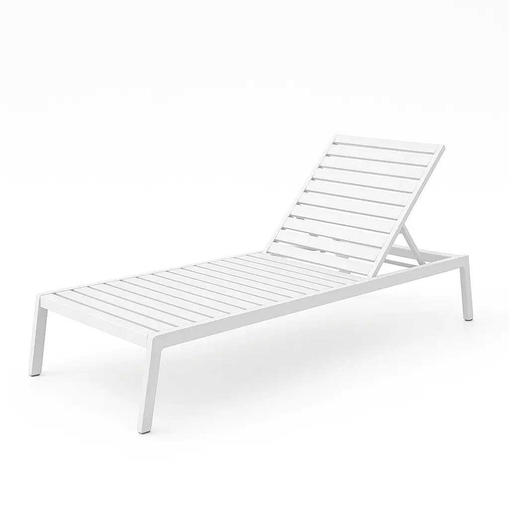 Lettino prendisole in Alluminio Bianco-SOFENERA