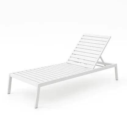 Lettino prendisole in Alluminio Bianco-SOFENERA