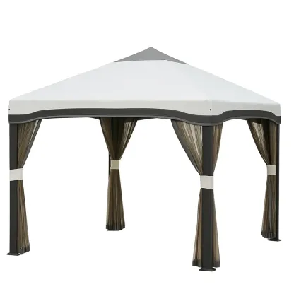 Gazebo 3x3 m in Acciaio e Poliestere-SOFENERA