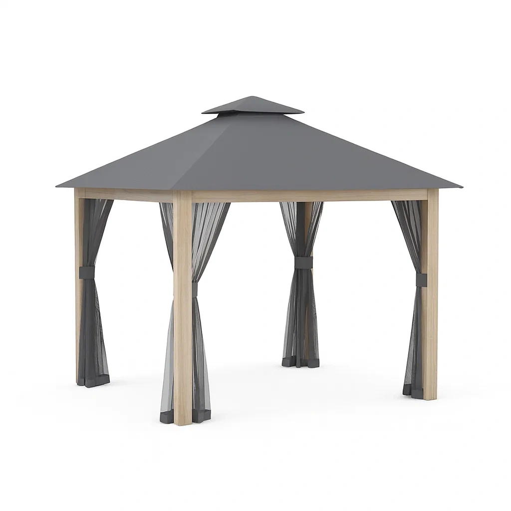 Gazebo in Alluminio e Poliestere Grigio-SOFENERA