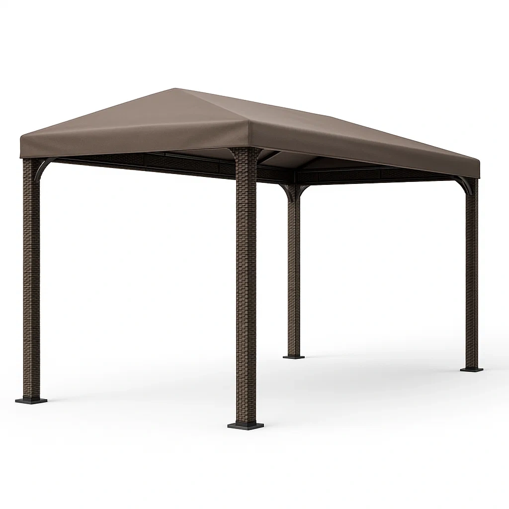 Gazebo in Acciaio con Tetto in Poliestere-SOFENERA