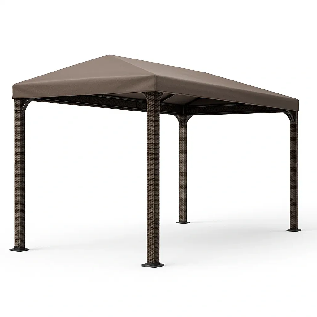 Gazebo in Acciaio con Tetto in Poliestere-SOFENERA