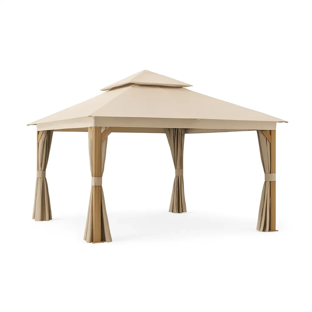 Gazebo in Alluminio e Poliestere Beige-SOFENERA