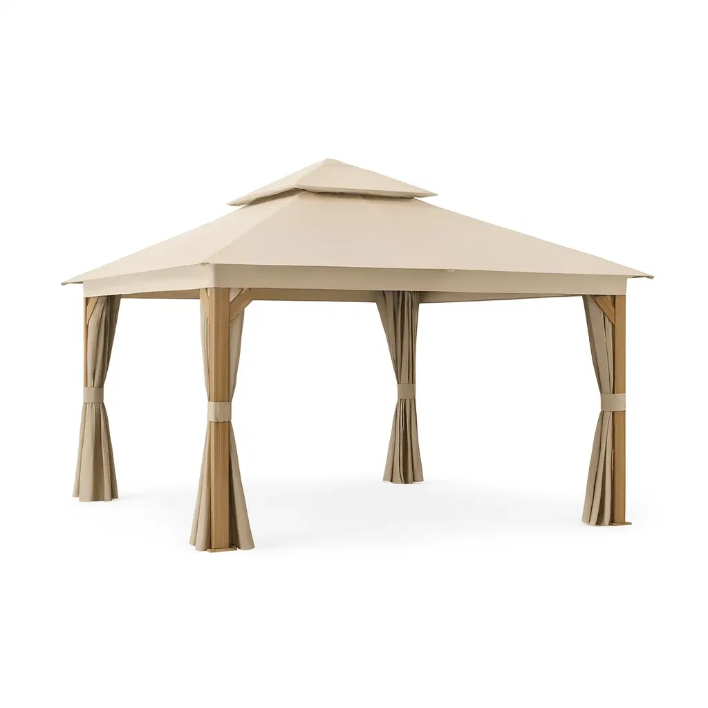 Gazebo in Alluminio e Poliestere Beige-SOFENERA