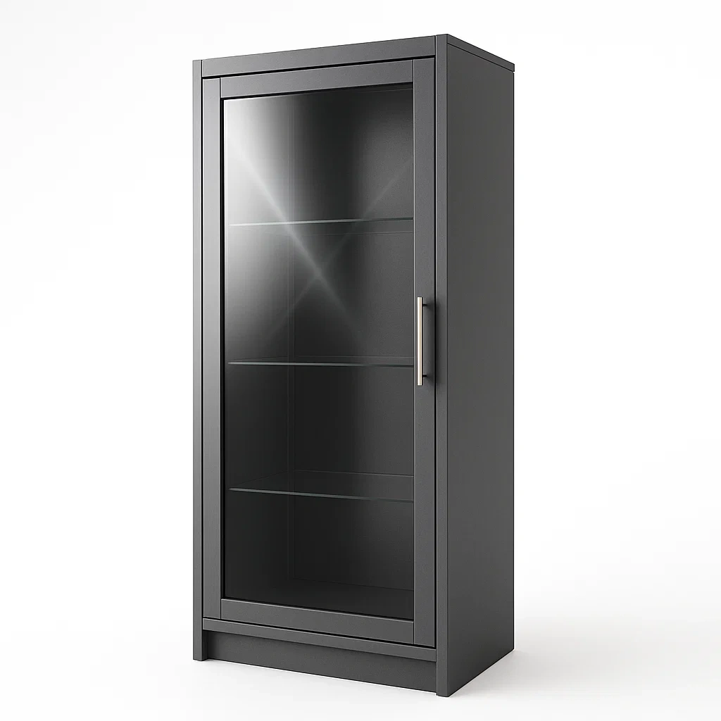 Vetrina in metallo con ante in vetro temperato-SOFENERA