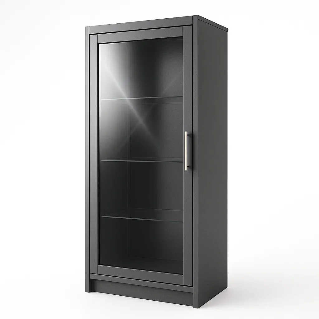 Vetrina in metallo con ante in vetro temperato-SOFENERA