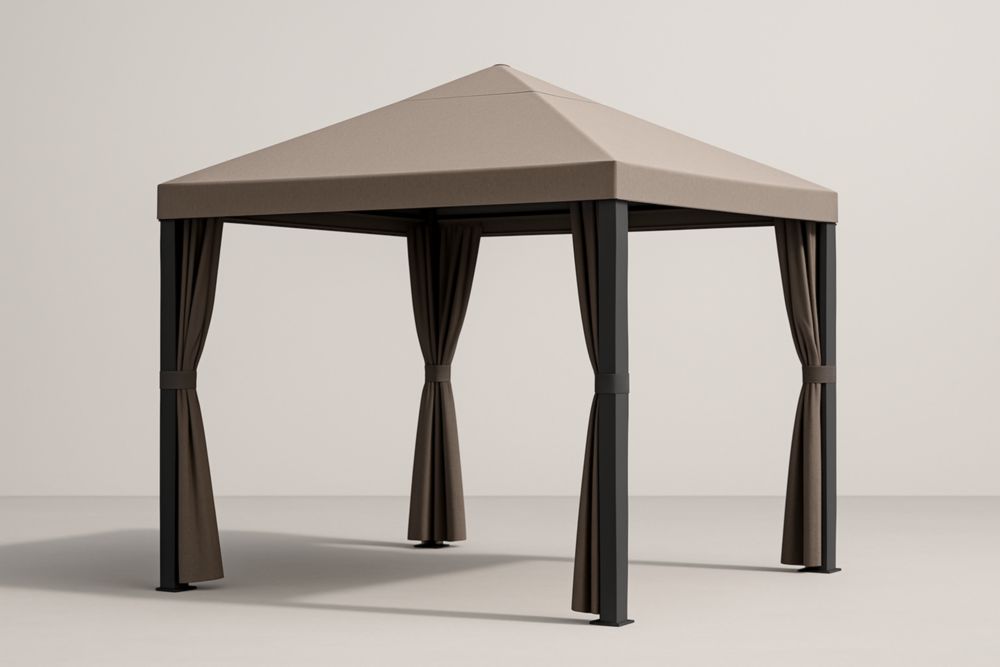 Gazebo da Giardino Struttura in Alluminio Tenda in Poliestere