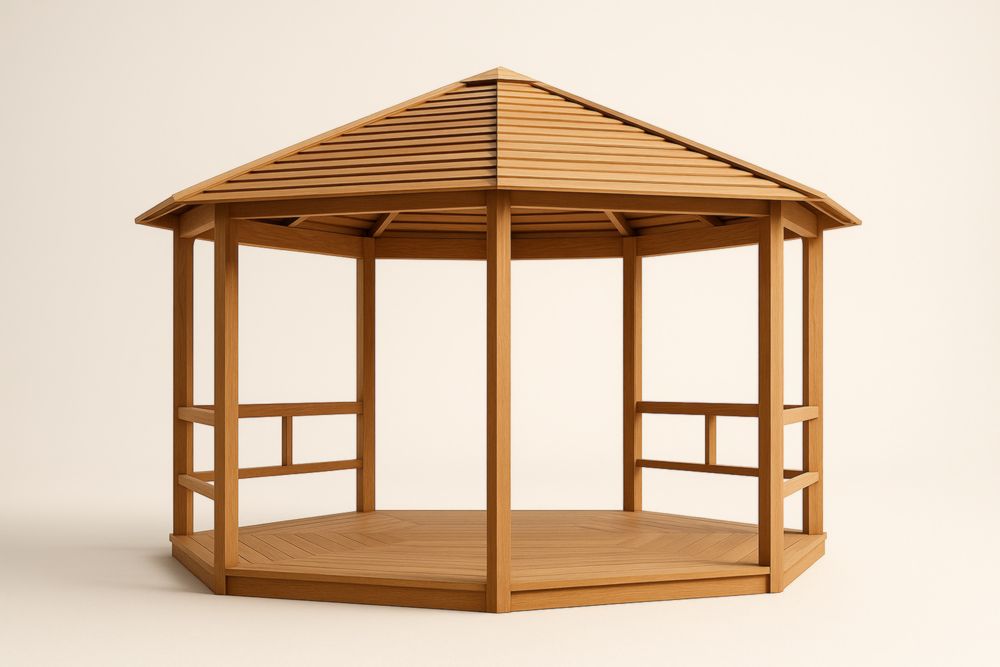 Gazebo Esagonale in Legno di Pino