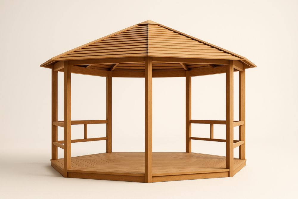 Gazebo Esagonale in Legno di Pino