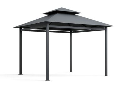 Gazebo in Alluminio con Tetto a Due Livelli