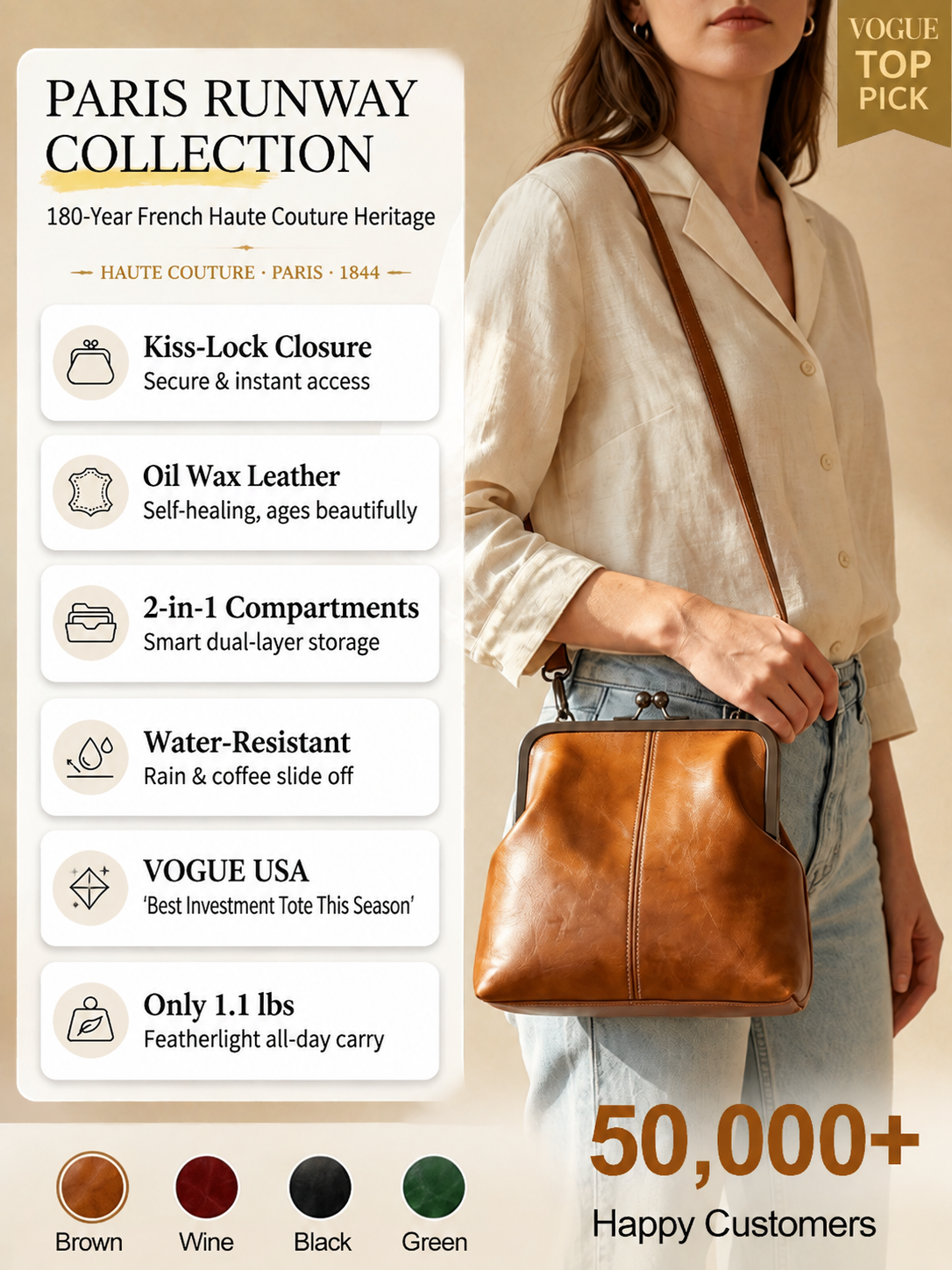 Highly Recommended by Vogue Editors! Get a Paris Fashion Week Couture Tote for the Price of a Starbucks Coffee!