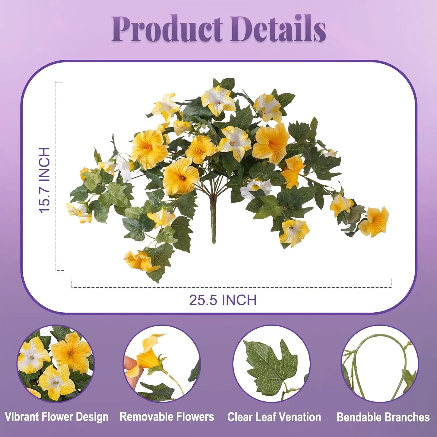 Spring Bloom Artificial Petunia Arrangement