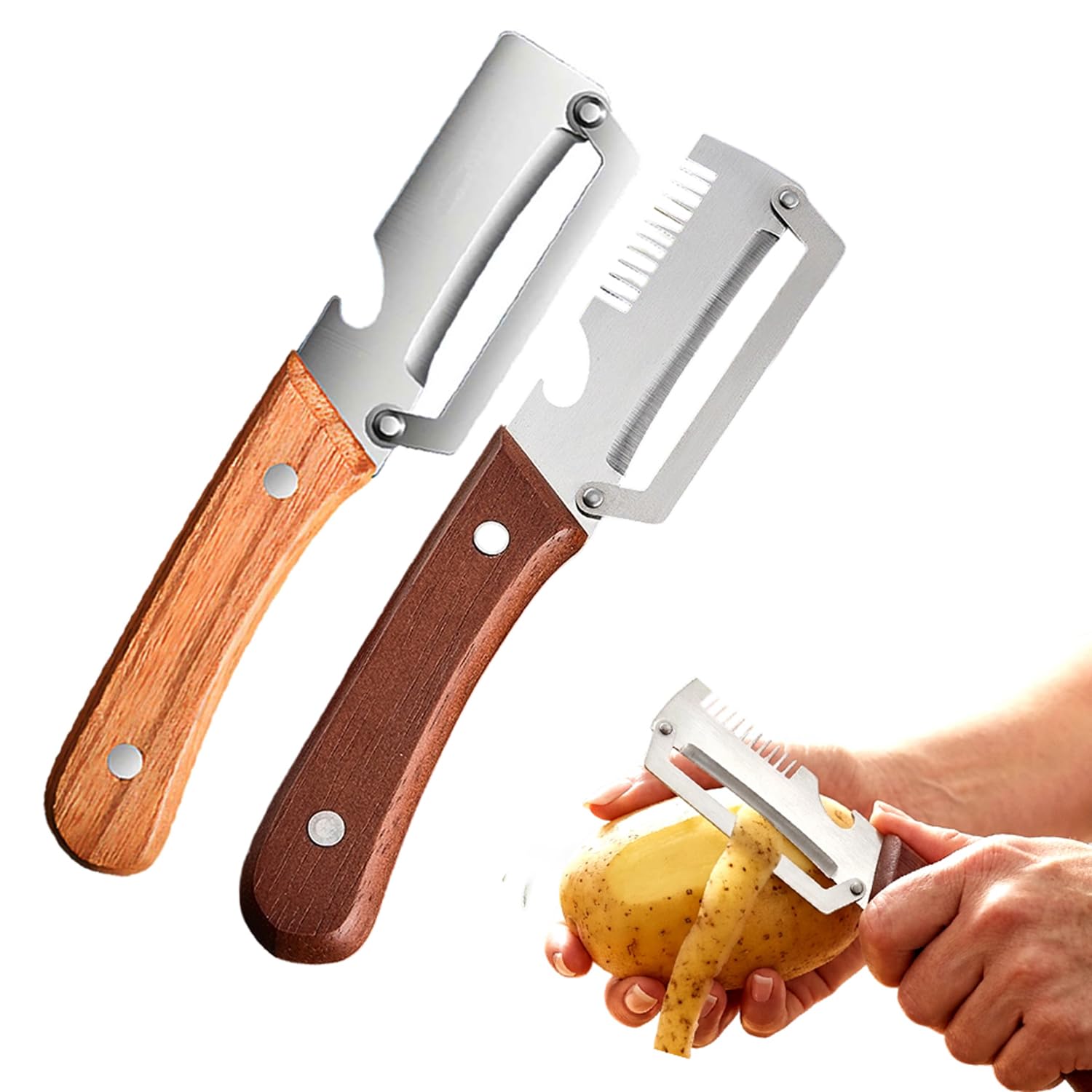 2-Piece Multi-Functional Vegetable Peeler