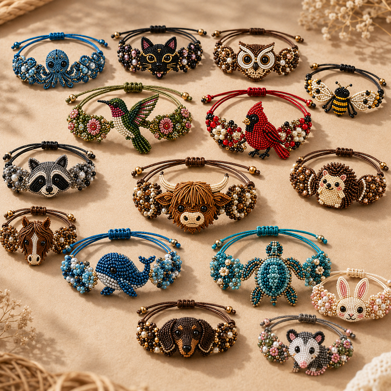 🔥DIY Beaded Animal Bracelet Kit: Craft Your Own Personal Charm