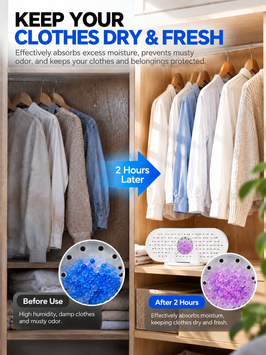 💧 DAMP WARDROBE? WET WINDOWS? MUSTY CORNERS? PULL THE MOISTURE OUT BEFORE IT TAKES OVER. 🔥 The Mini Reusable Household Dehumidifier Designed to Absorb Excess Moisture from Small Enclosed Spaces — Helping Keep Wardrobes, Bedrooms, Bathrooms, Cupboa