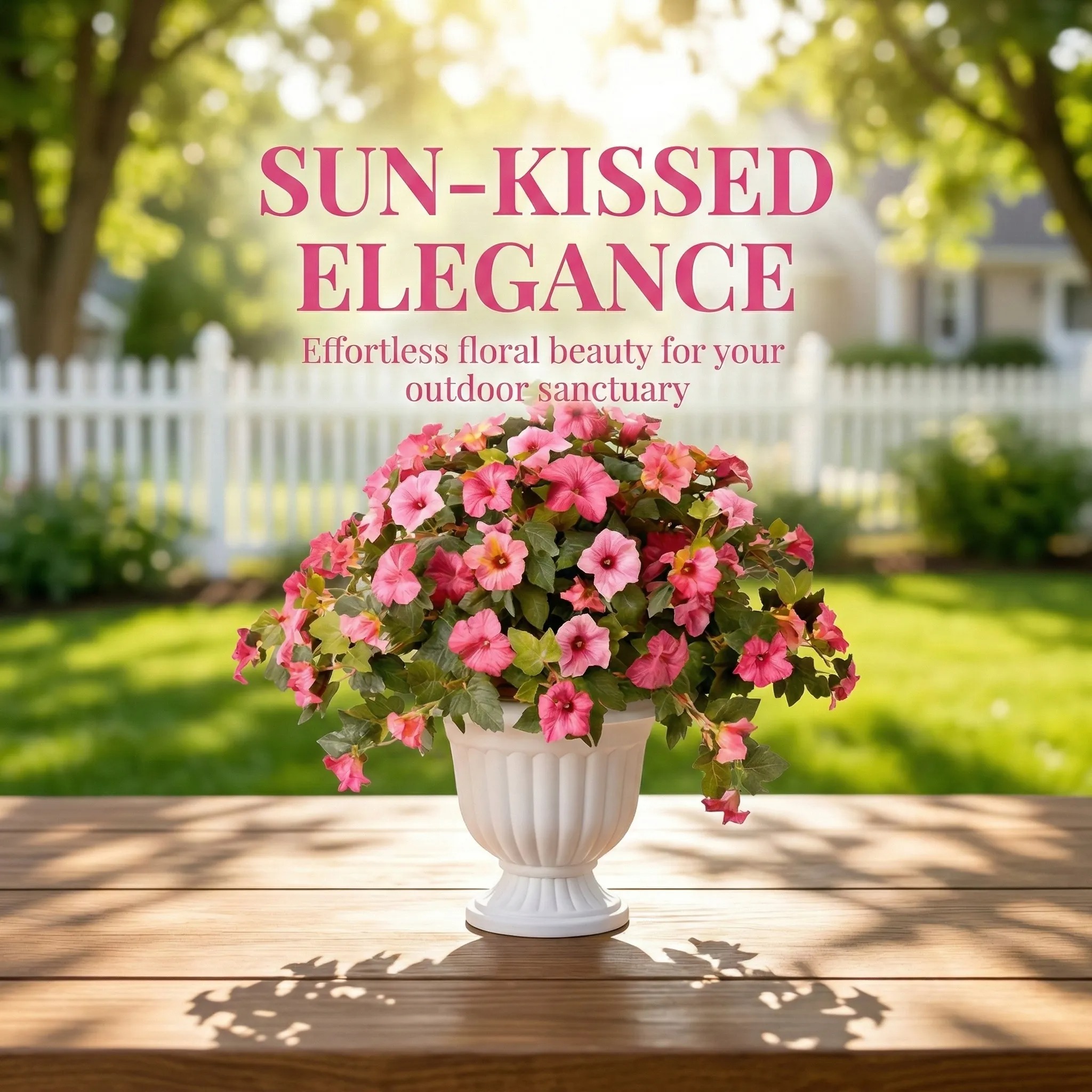 Spring Bloom Artificial Petunia Arrangement