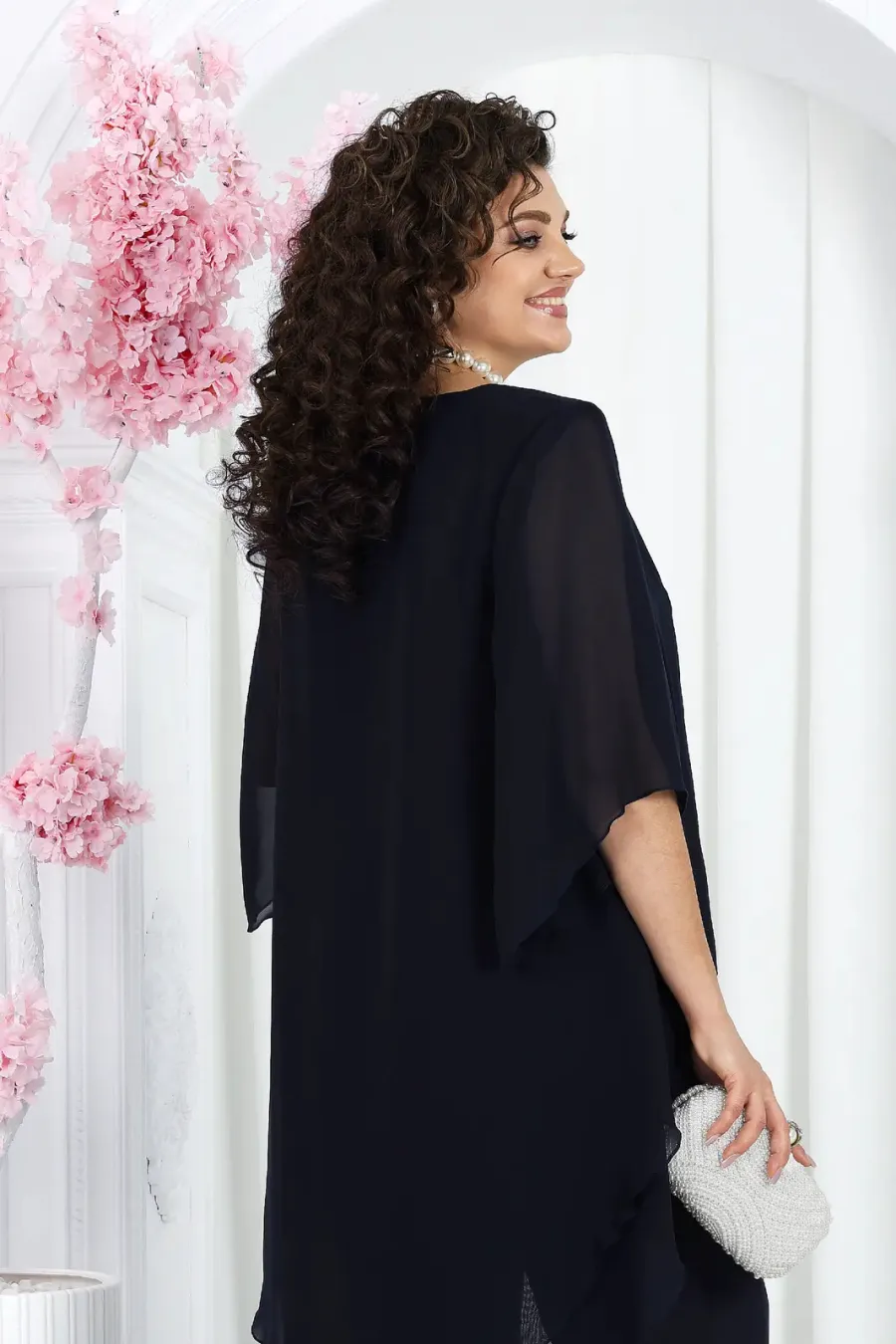 Elegant Layered Chiffon High-Low Top and Pants Two Piece Set (Buy 2 Free Shipping)