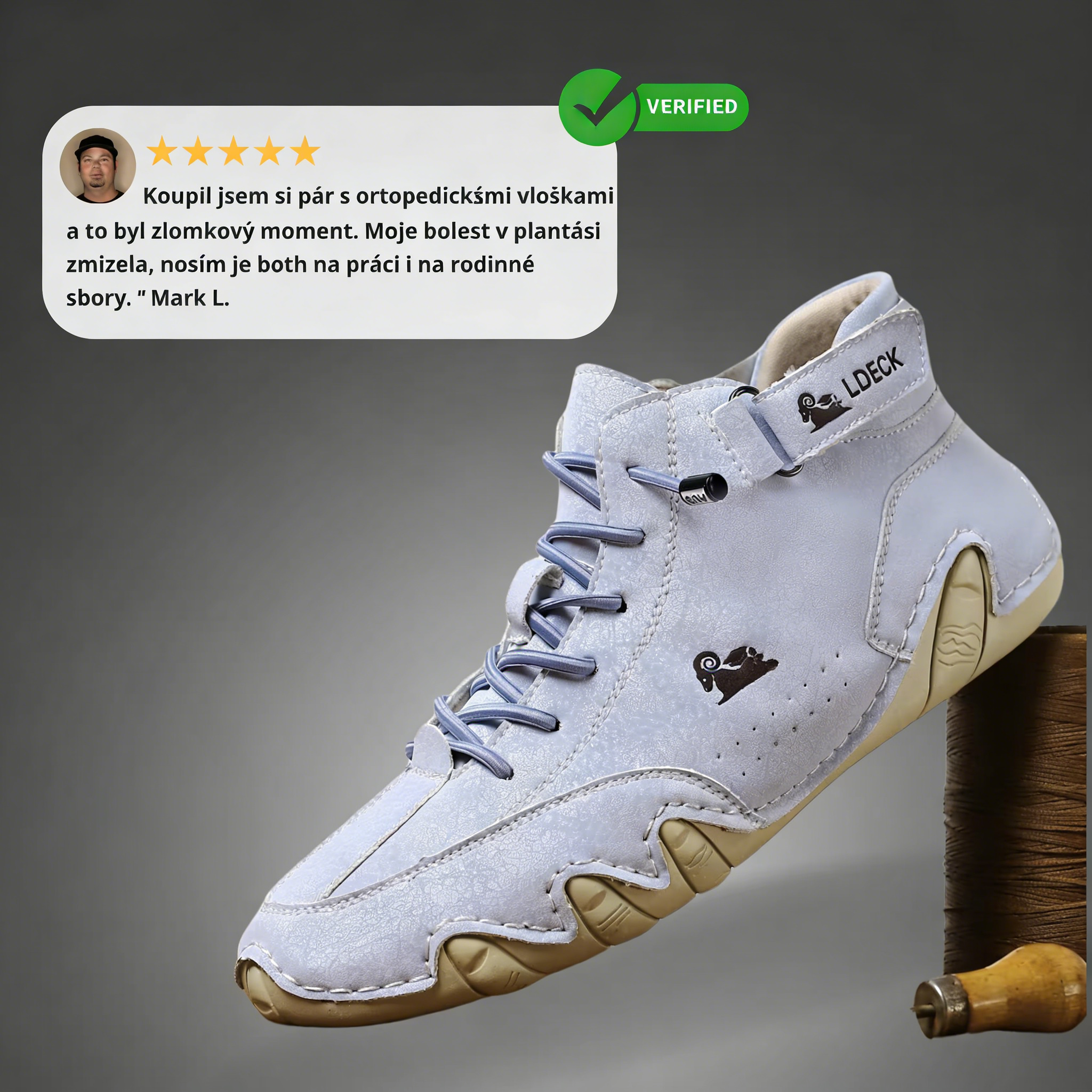 Vodotěsná a prodyšná ortopedická obuv