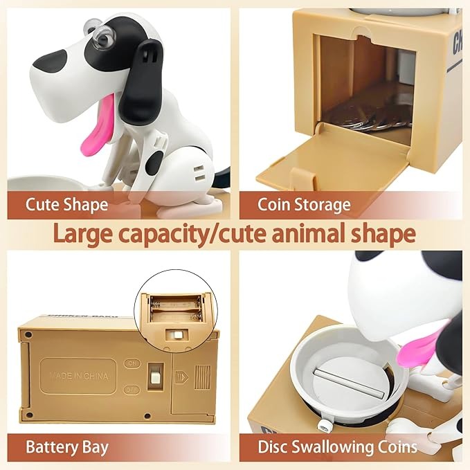 🐶 Pokladnička Pes, Ktorý „Prehltne“ Mince 💰