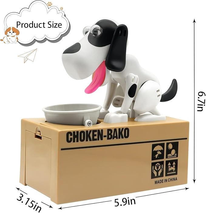 🐶 Pokladnička Pes, Ktorý „Prehltne“ Mince 💰