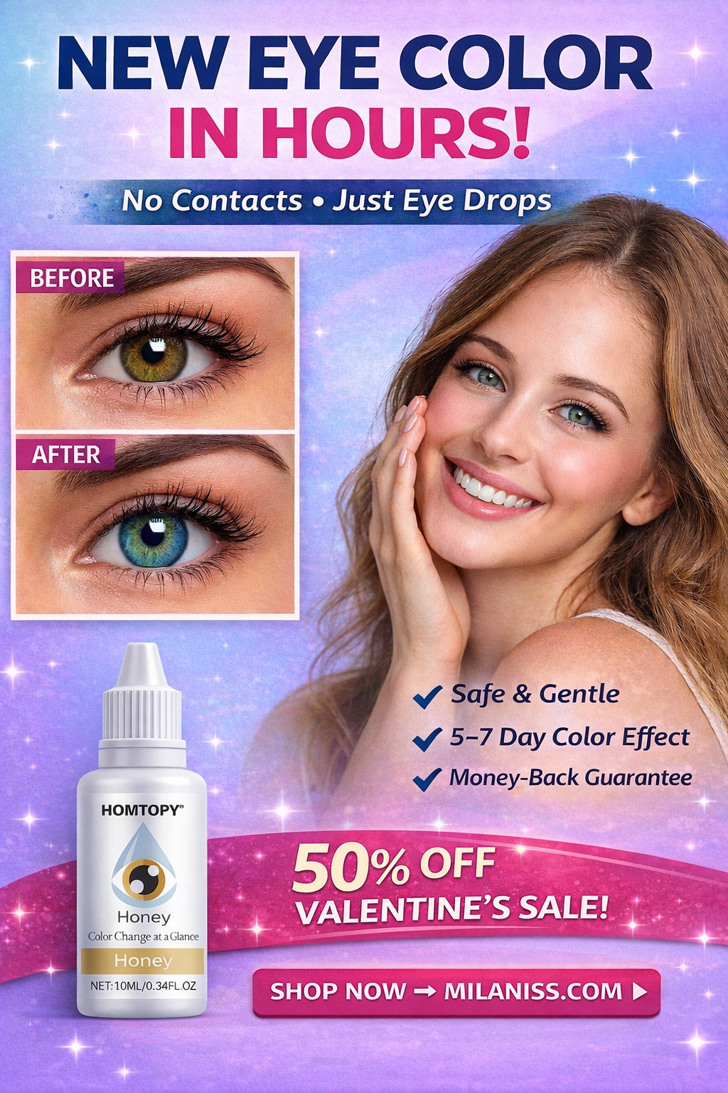 Valentine’s Gift Sale – Save 50% 💦HOMTOPY™ - Color Changing Eye Drops