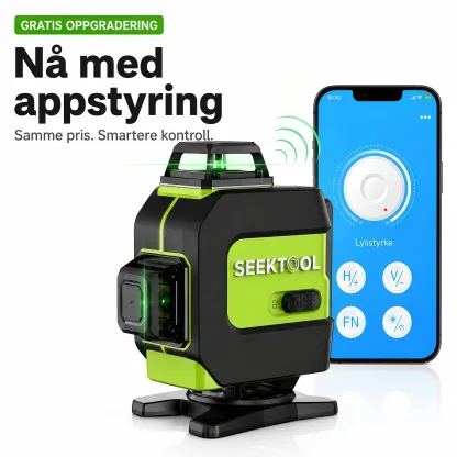 SEEKTOOL LX360 Pro – 4x360° grønn lasernivå