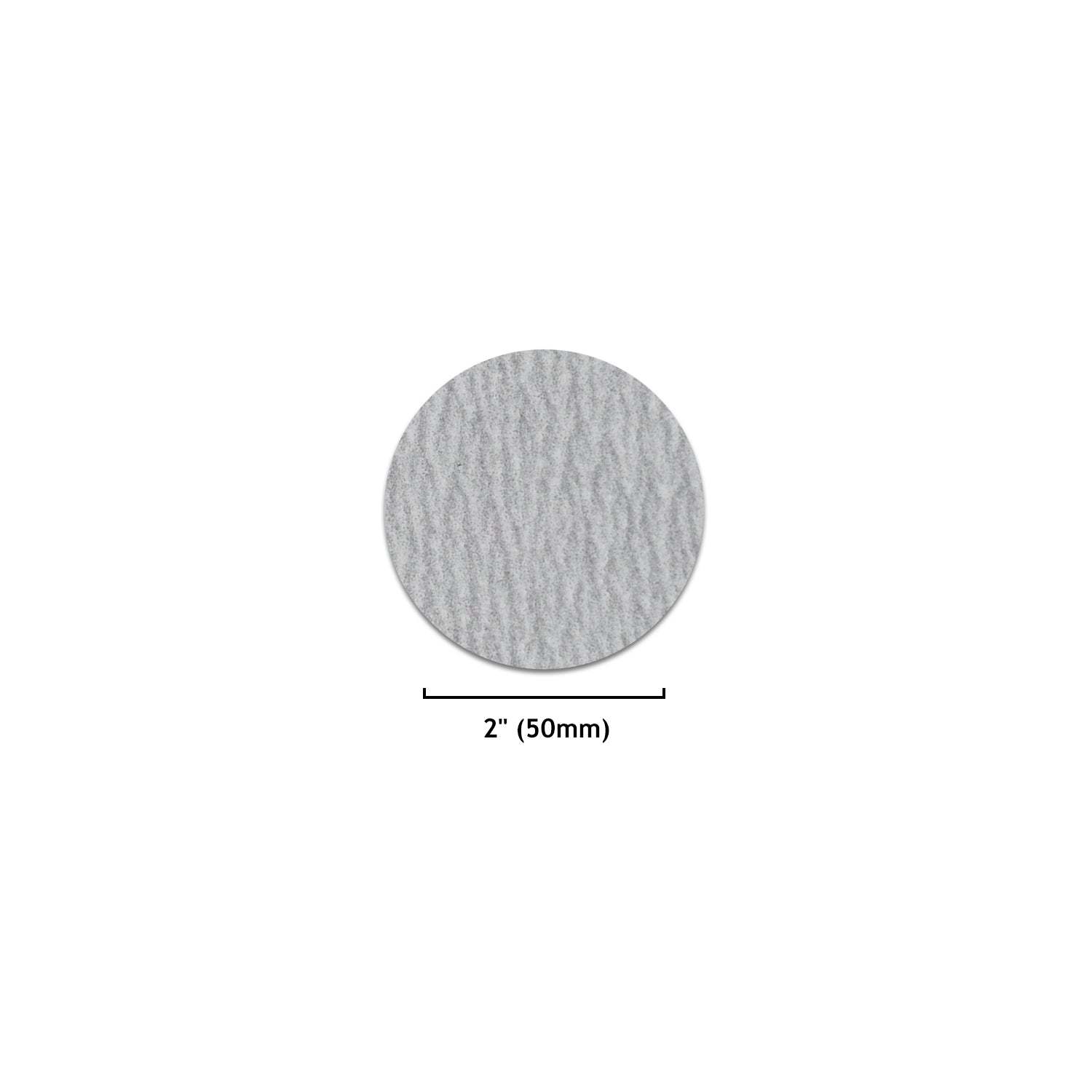 2 inch (50mm) white aluminum oxide hook & loop sanding discs