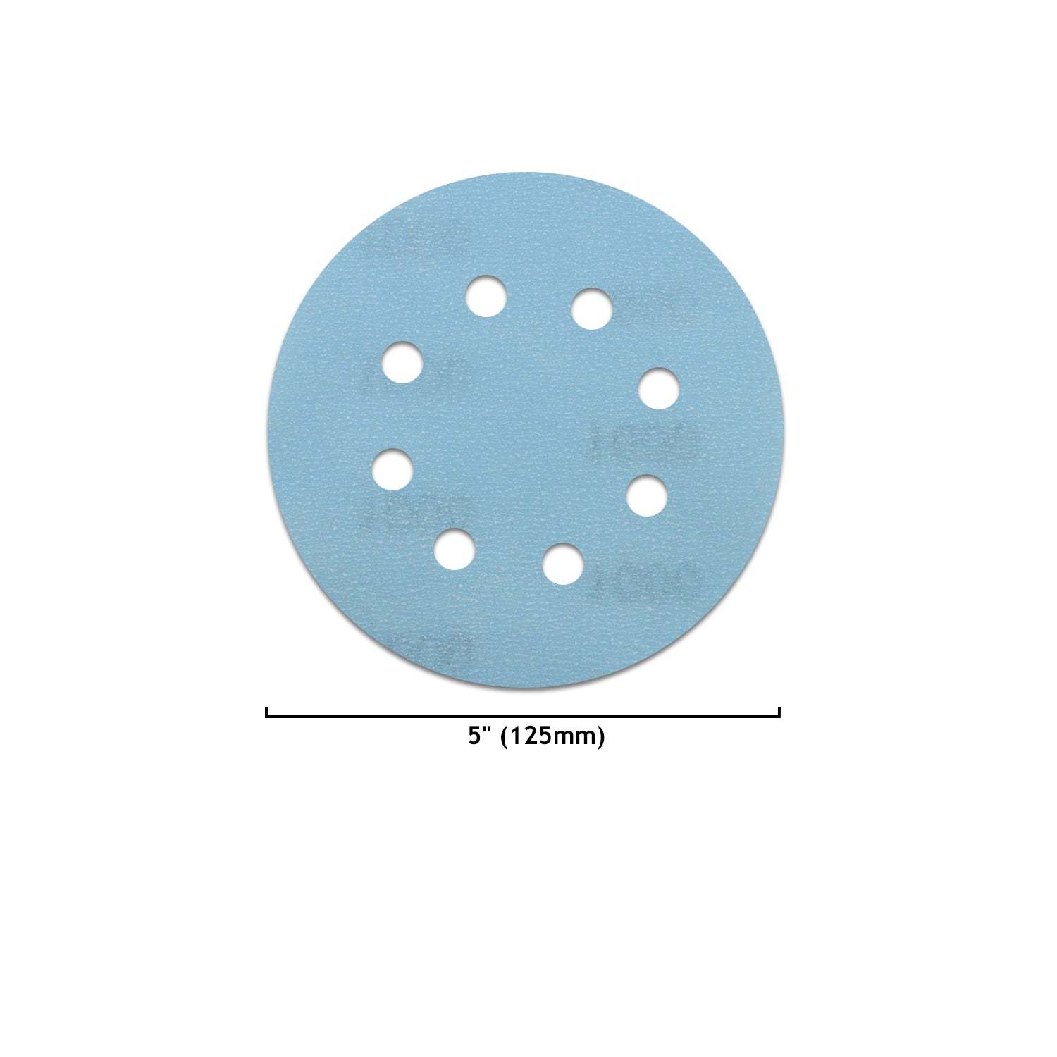 5 inch 8 holes flexible film sanding disc