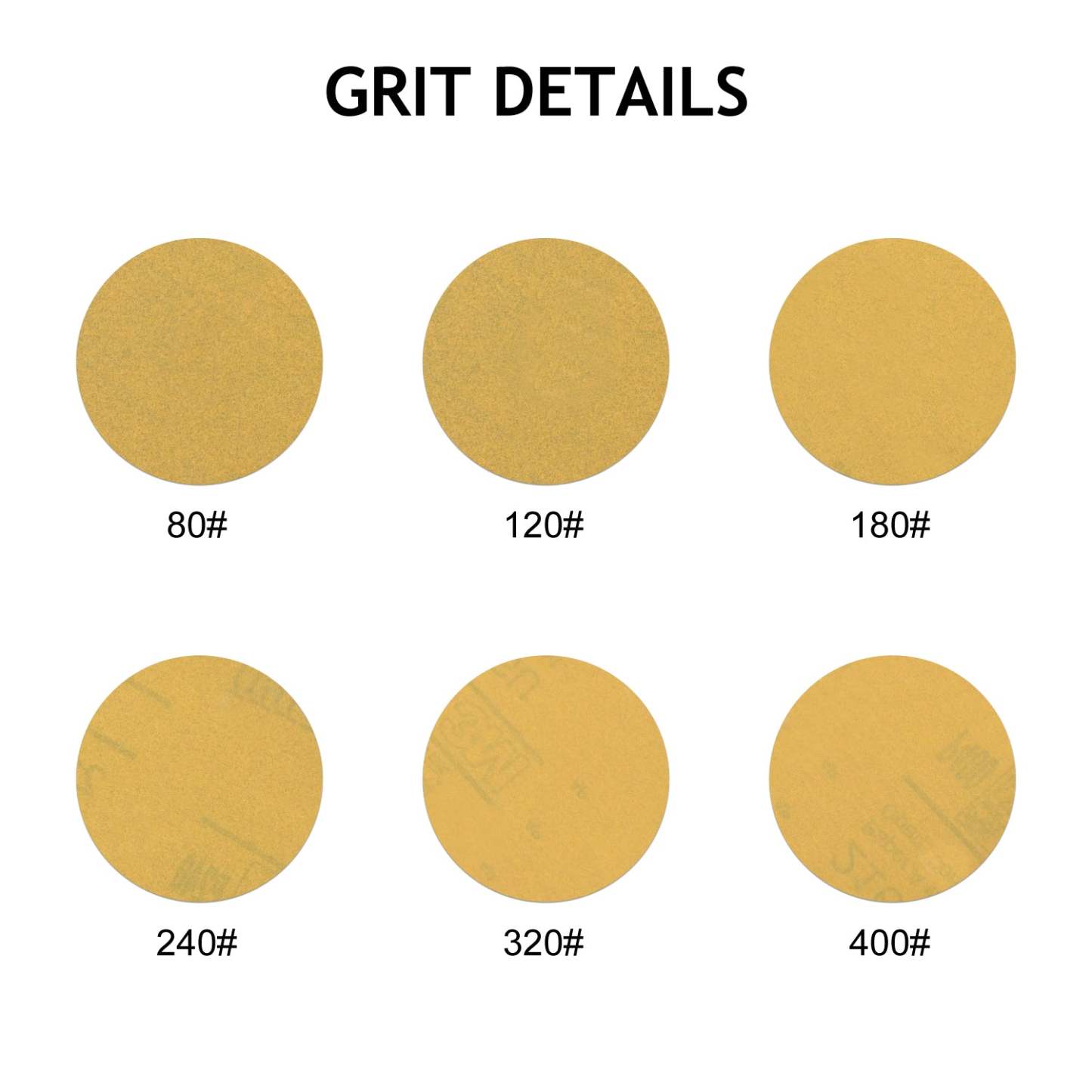 yellow aluminum oxide sanding discs