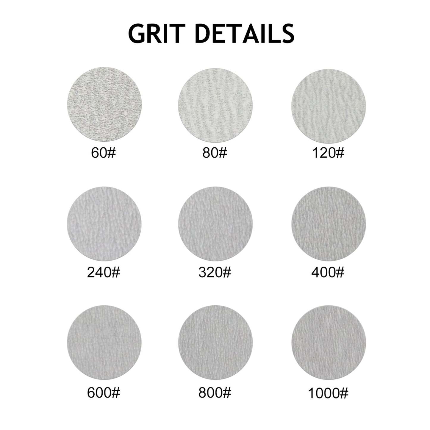 1 inch white hook & loop sanding disc