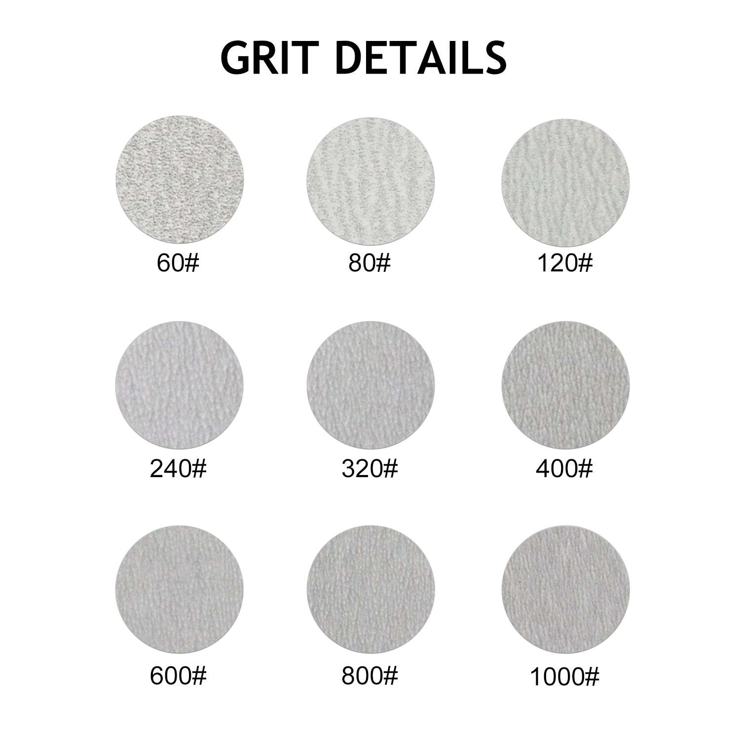 1 inch white hook & loop sanding disc
