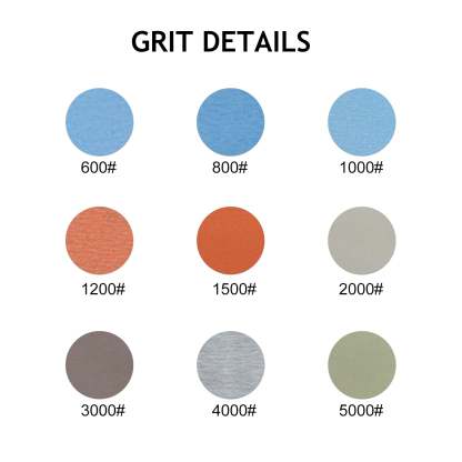 5 inch 8 holes flexible film sanding disc