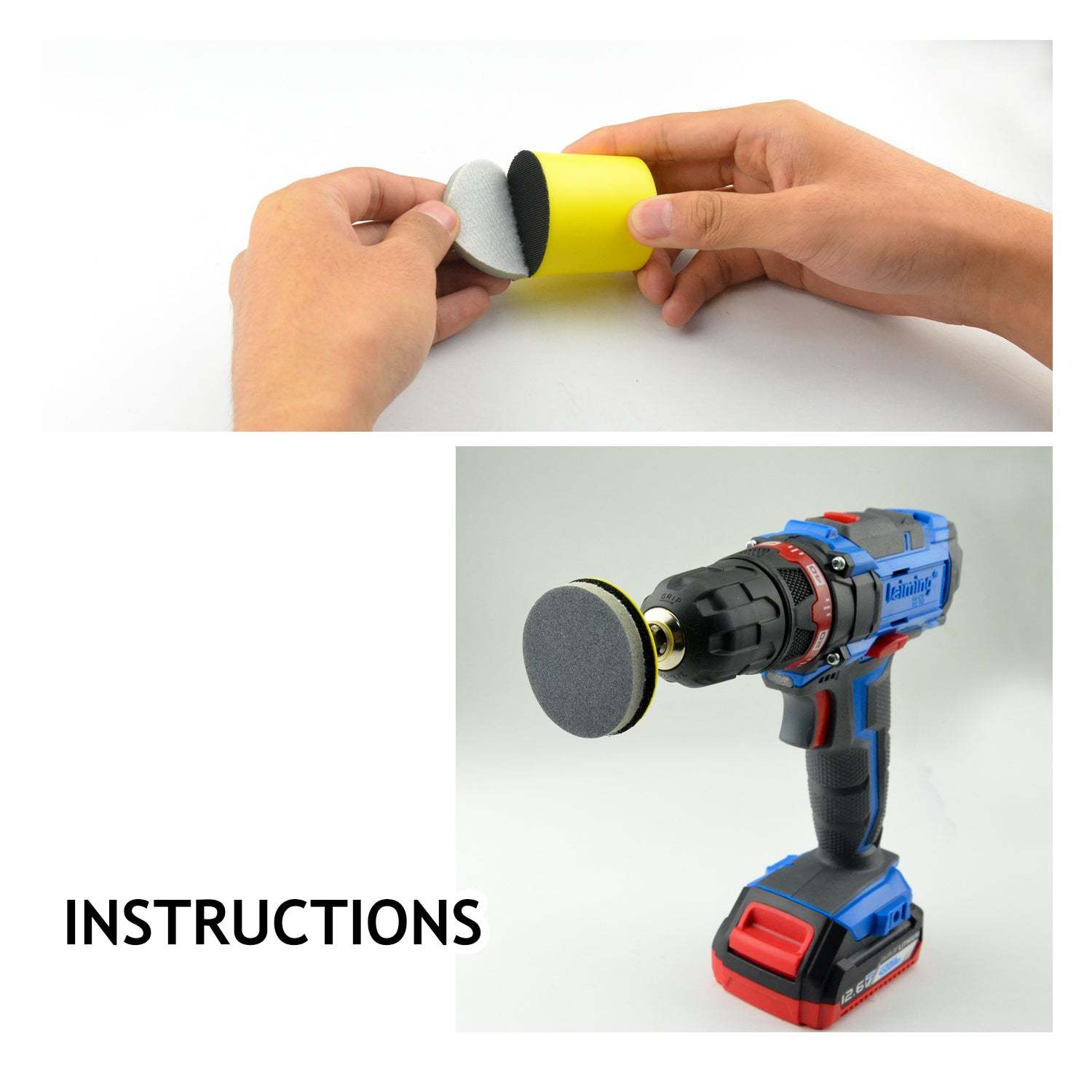 2 inch sponge-backed sanding disc