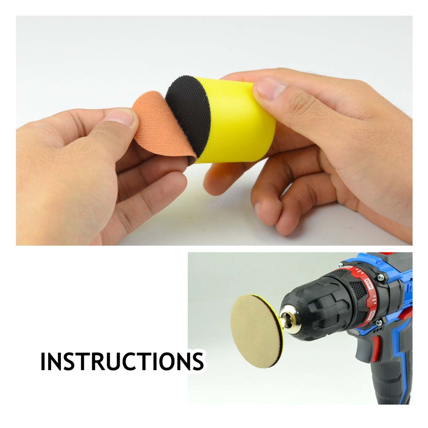 2 inch silicon carbide hook & loop sanding disc