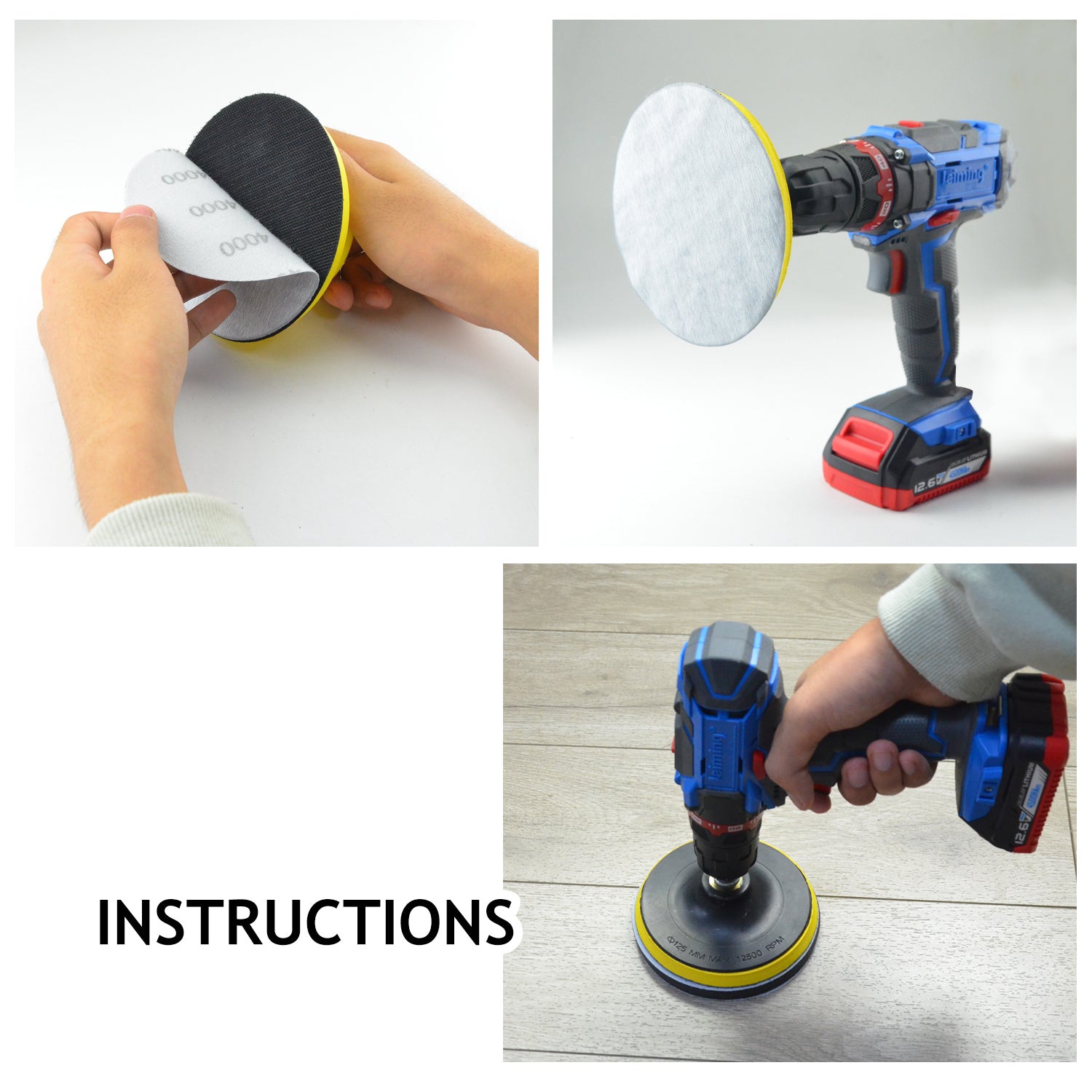 5 Inch Flexible Hook and Loop Film Sanding Discs 