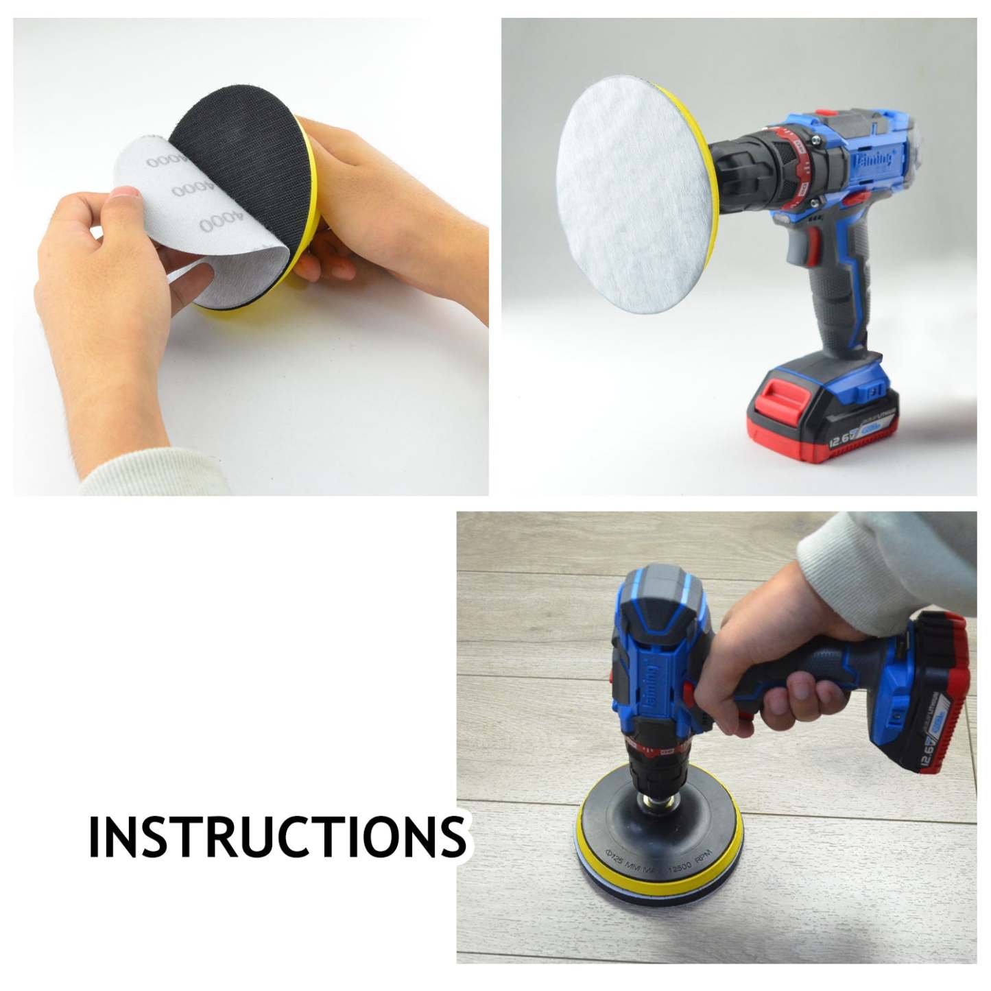 5 Inch Flexible Hook and Loop Film Sanding Discs 