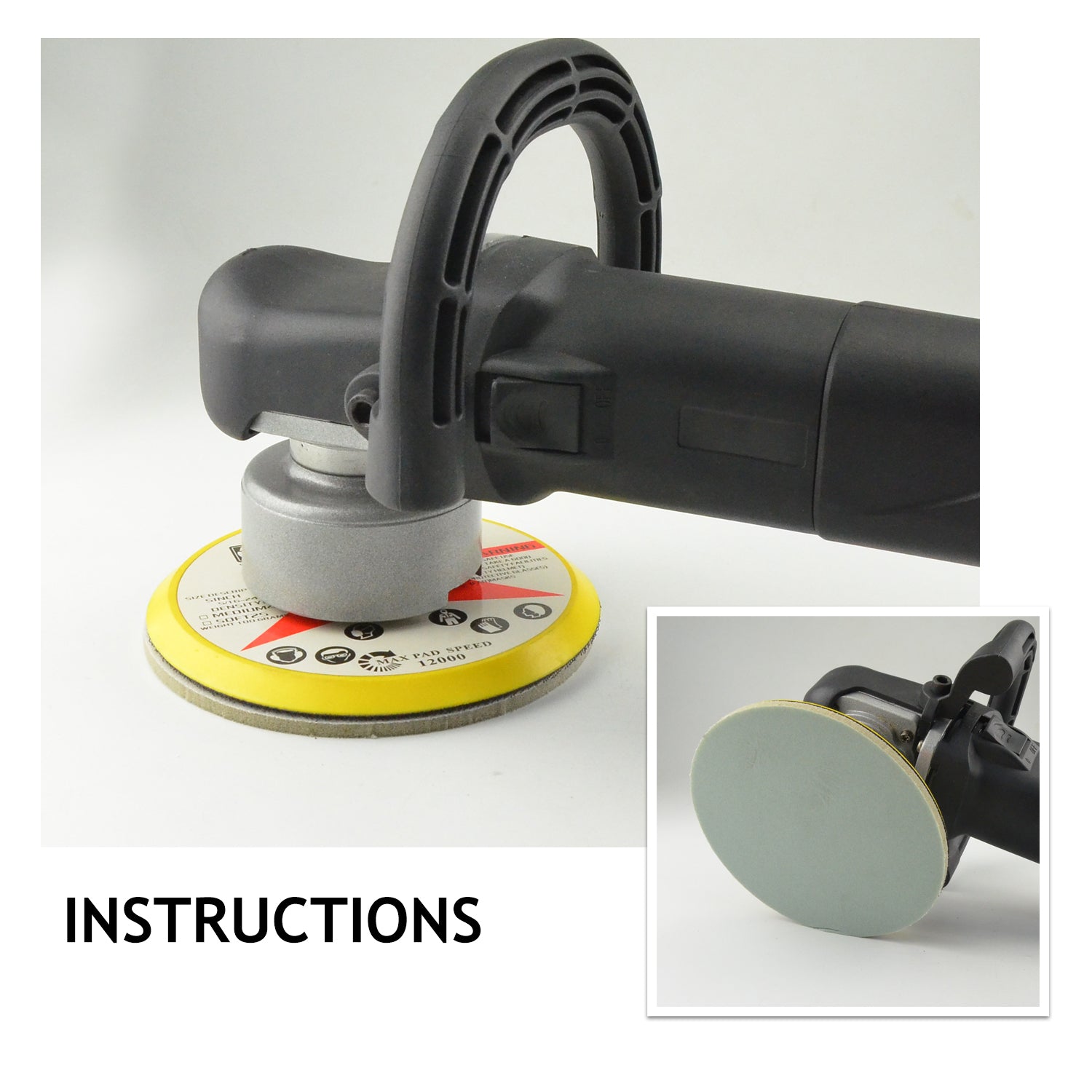 sponge backed hook & loop sanding discs